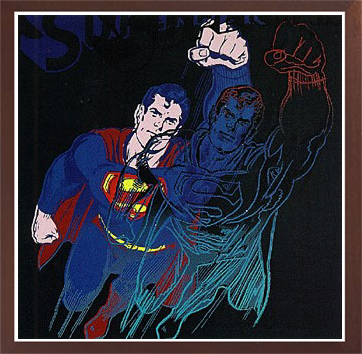 Superman by Andy Warhol Print Myths