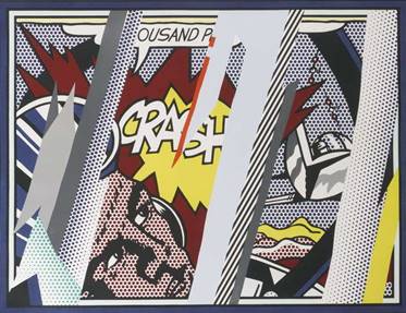 Reflections on Crash by Roy Lichtenstein Painting 