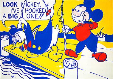 Look Mickey by Roy Lichtenstein Painting 
