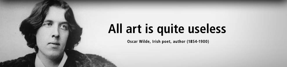 Oscar WIlde Quote All art is quite useless 