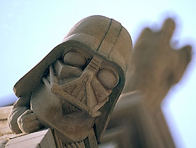 The Star Wars Villain on the Northwest Tower. Courtesy of Washington National Cathedral.