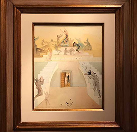 Salvador Dali's "Lillas Pastia's Tavern" original painting from Bizet's Opera "Carmen"