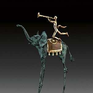 DALI- Triumphant Elephant bronze sculpture