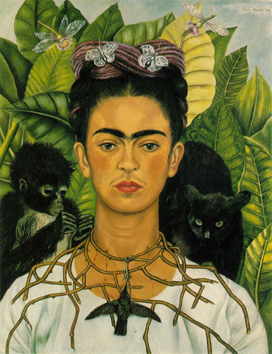 Frida Kaho Self Portrait with Monkeys