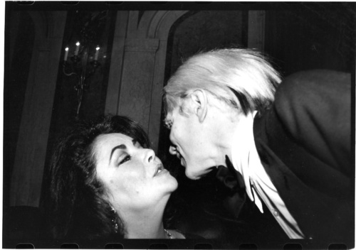 Elizabeth Taylor and Andy Warhol Photograph