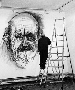 Jim Dine at work