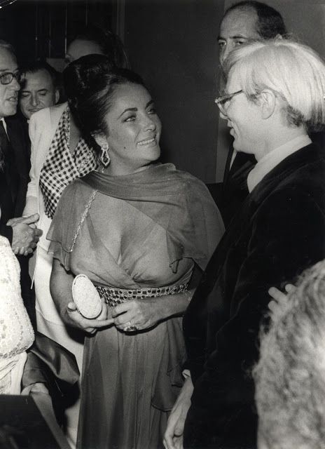 Elizabeth Taylor and Andy Warhol