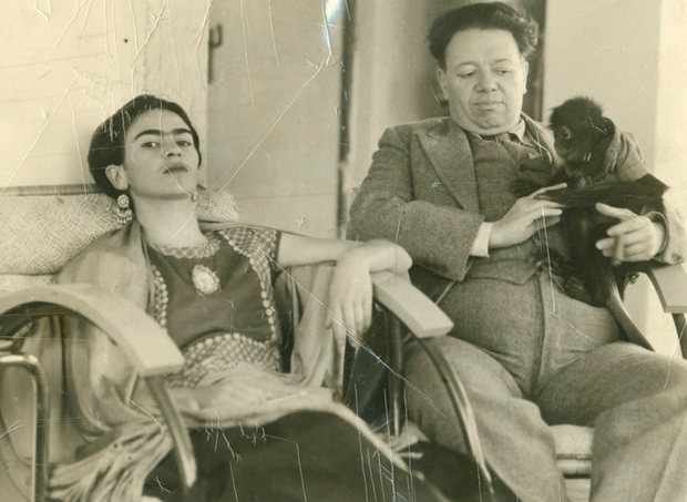 Frida Kahlo and Diego Rivera Photograph