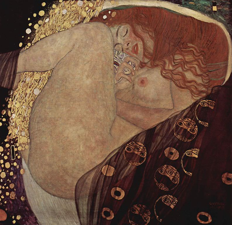 Danae Gustav Klimt Painting 