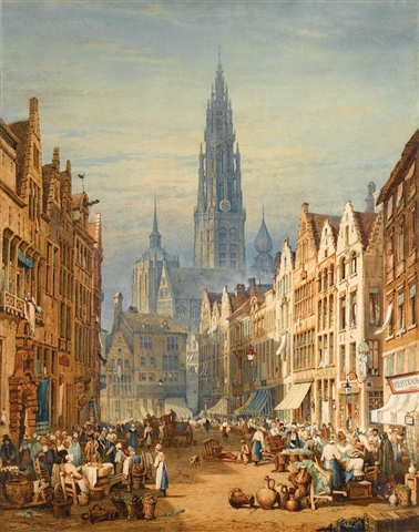Market Day Antwerp Prout