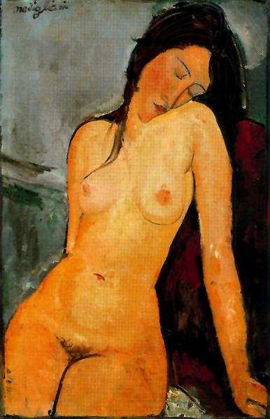 Female Nude Modigliani Painting