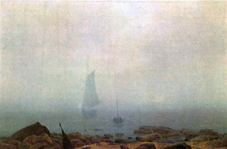 Fog Friedrich Painting Romanticism