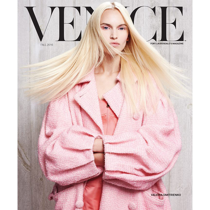 Cover of Venice Fort Lauderdale Magazine Winter issue 2016