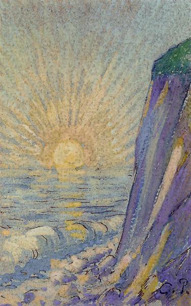 Sunrise On The Sea Pissarro 