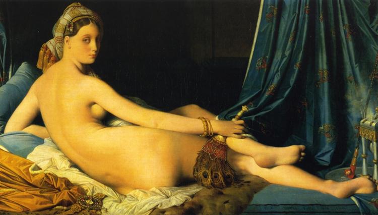 The Grande Odalisque Ingres Painting 