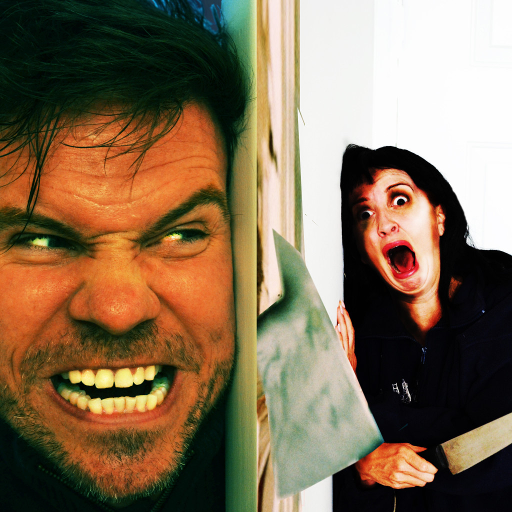 The Shining Costume Ideas- Jack (Jack Nicholson) and Wendy Torrance (Shelly Duvall) Here's Johnny 