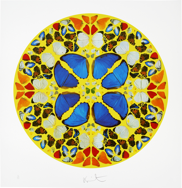 DAMIEN HIRST PSALM DOMINE COMINUM NOSTER 2010 LITHOGRAPH 79 × 82 cm