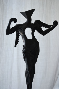 Salvador DALI Surrealist Angel bronze sculpture