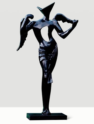 Salvador DALI- Surrealist Angel bronze 73cm