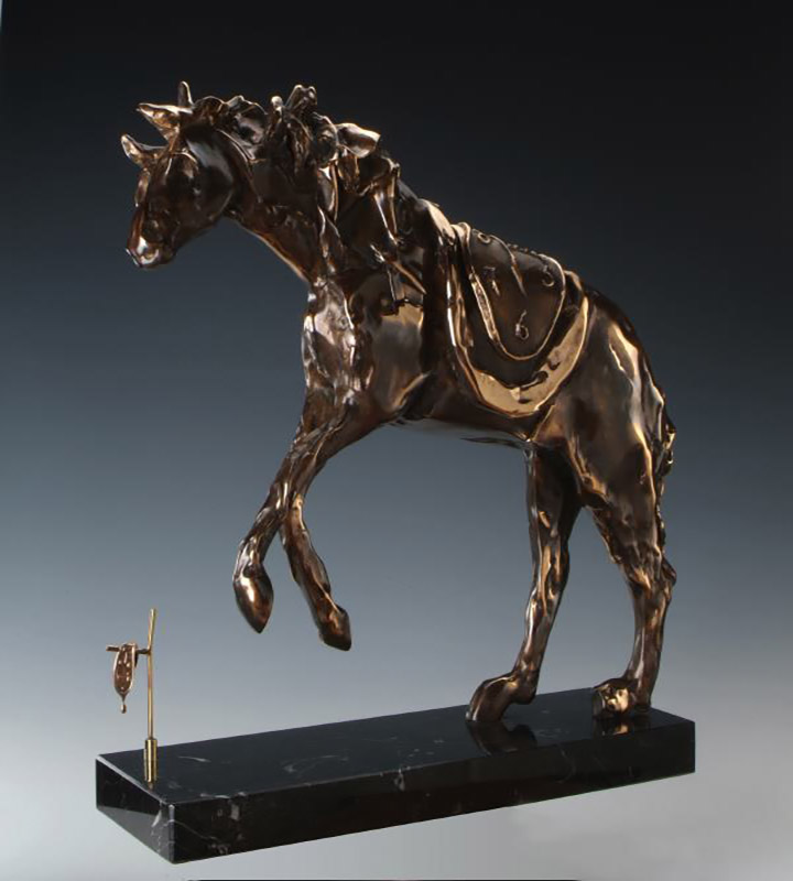 Salvador Dali's bronze sculpture Horse Saddled with Time sculpture