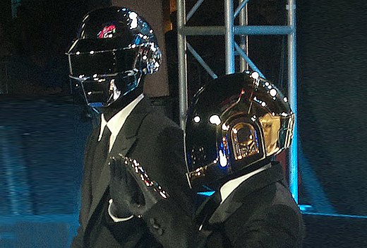 Daft Punk at the LA Premiere in 2010