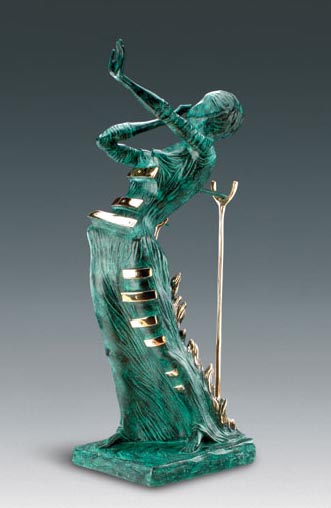 Salvador Dali bronze sculpture "Femme Aflame"