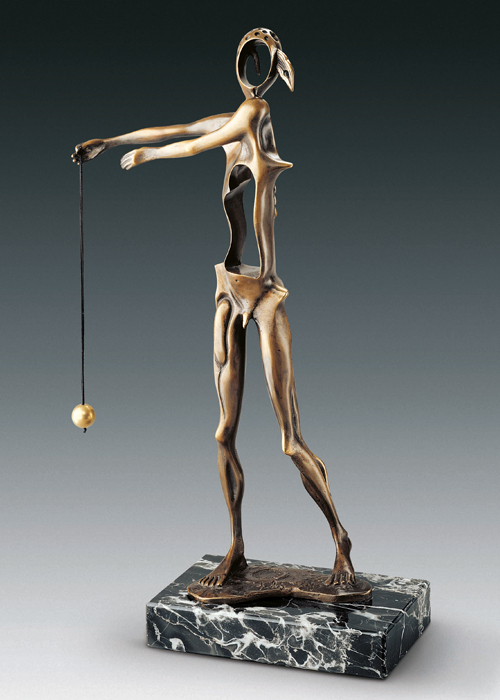 Salvador DALI- Homage to Newton bronze sculpture