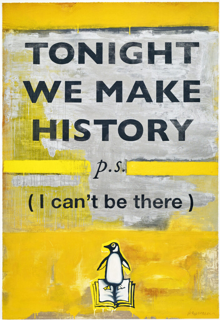 HARLAND MILLER TONIGHT WE MAKE HISTORY 70 X 47 IN