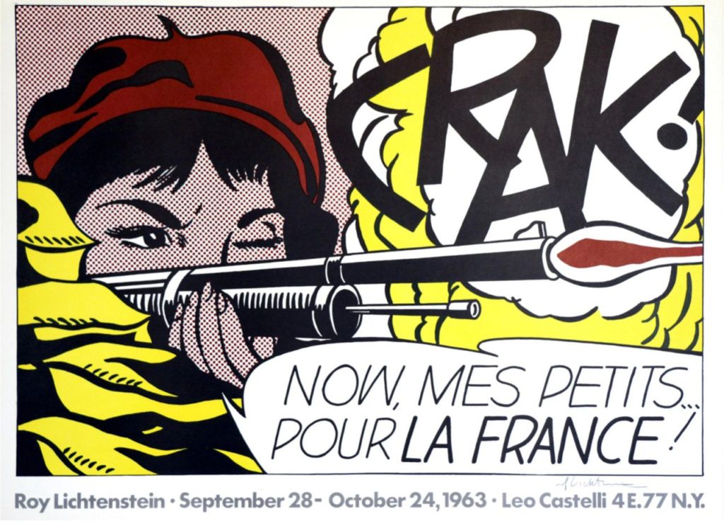 Roy Lichtenstein "Crak!" lithograph poster