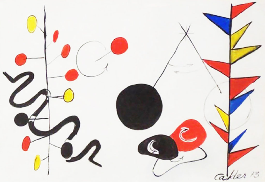 Alexander Calder's "Project for the Universe #2" (1973) available from RFFA