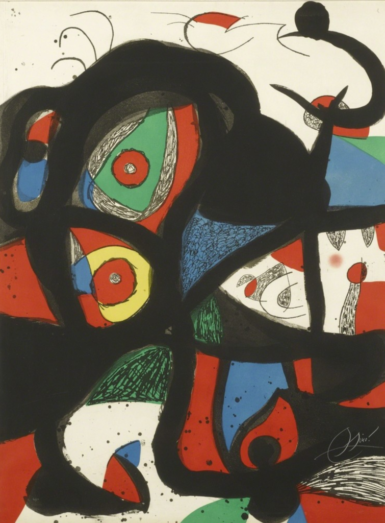 Joan Miro's 1977 etching "Gargantua" now available from RRFA