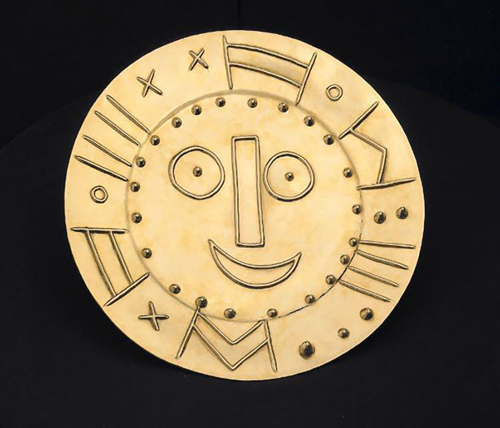 Pablo PICASSO's- Tête en forme de horloge (1959) in GOLD available from RRFA