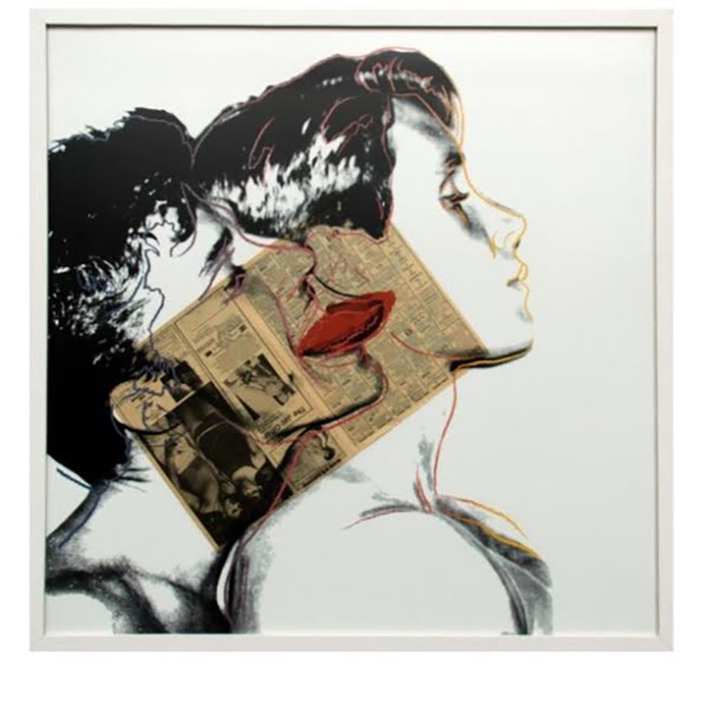 Andy Warhol's “Querelle” (1982) ink and newspaper collage now available from RRFA