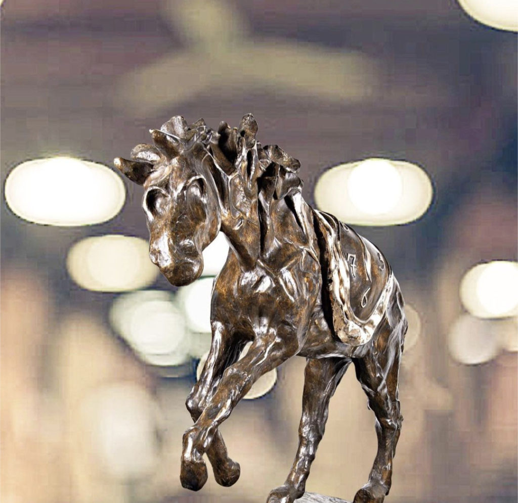 Salvador Dali "Horse Saddled with Time" (1977) bronze available from RRFA