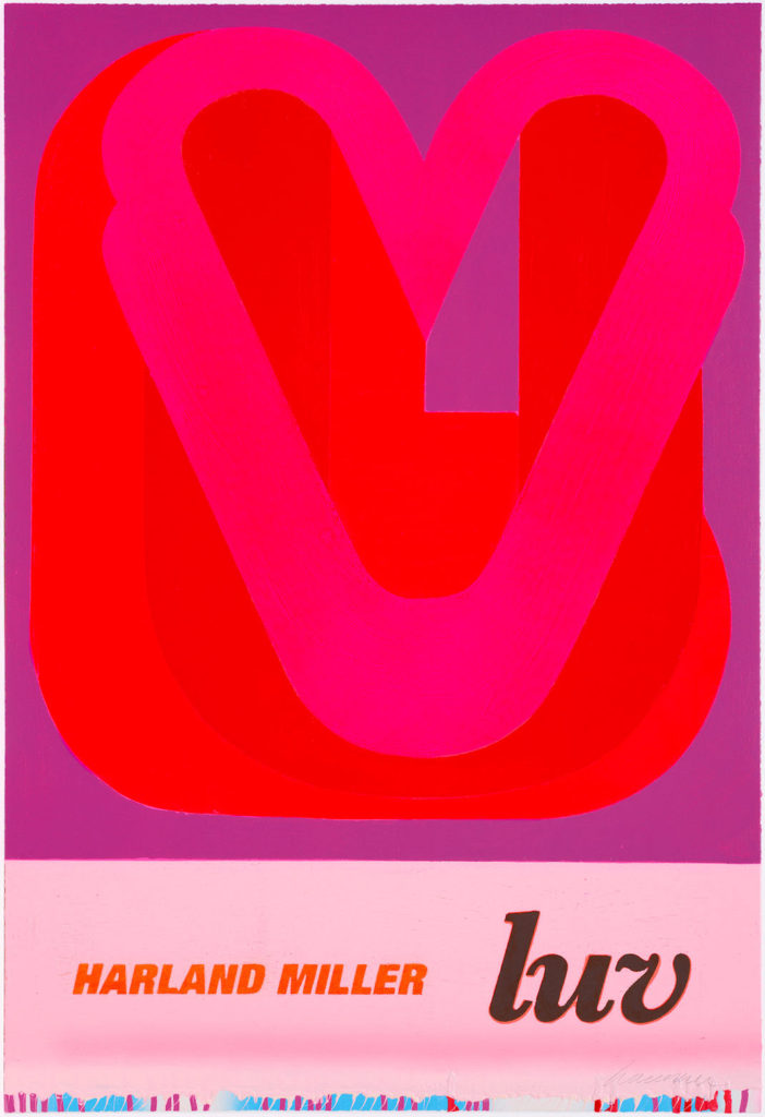 Harland Miller's "LUV" (XXL) printwork now available from RRFA