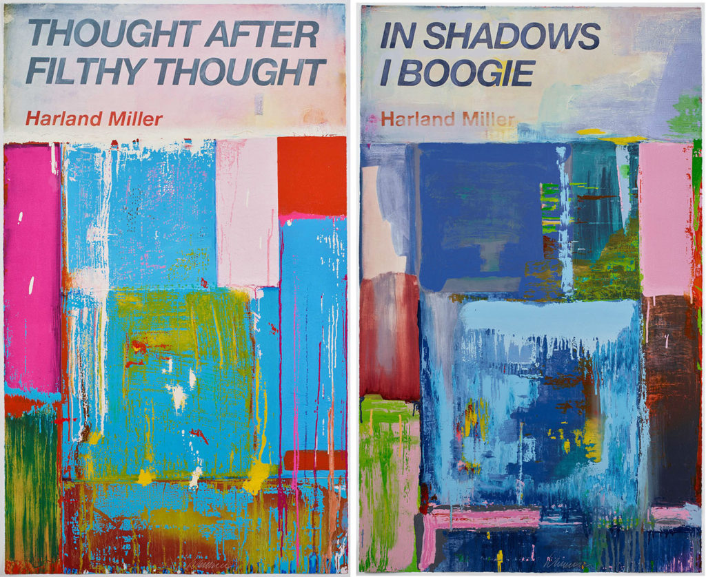 Harland Miller- InTheShadows I Boogie and Thought After Filthy Thought Pair of prints available