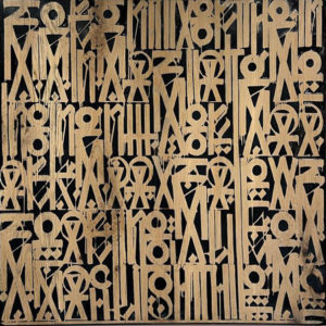 RETNA- 2017 Untitled painting on wood