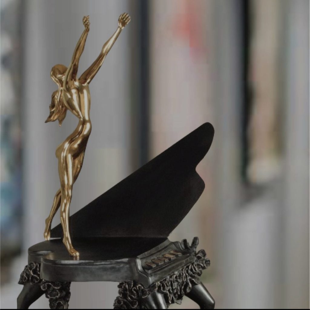 Salvador DALI's collector scale bronze Surrealist Piano