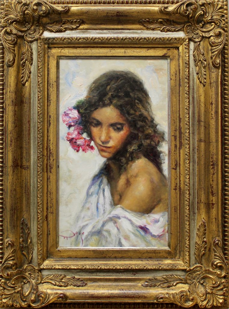 Jose ROYO 46x27 cm Carmen original oil on canvas painting available from RRFA