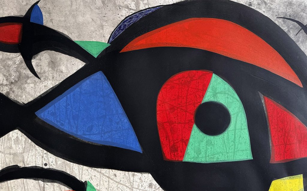 Joan Miro's etching "La Beluga" (1975) is now available from RRFA.