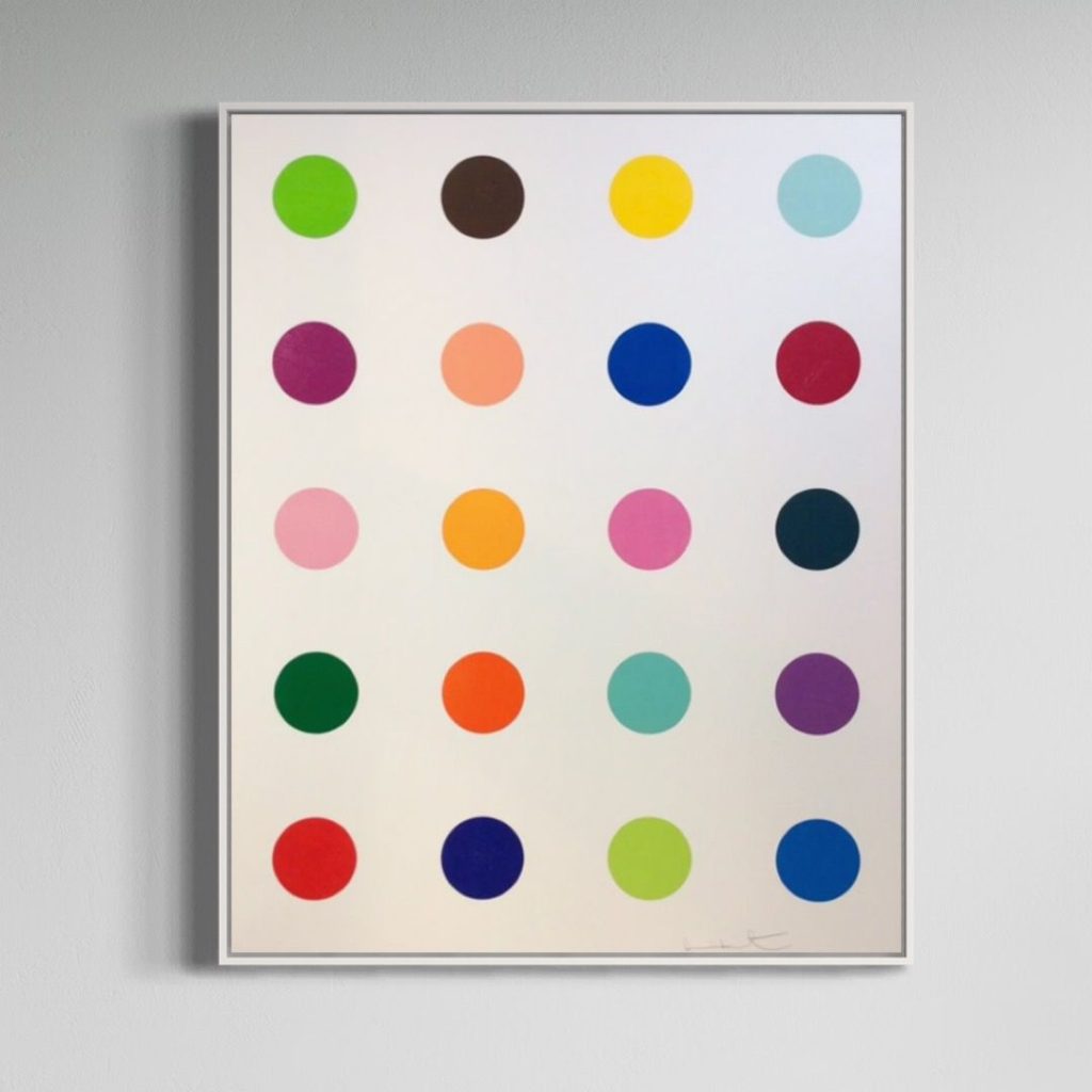 Damien Hirst Guaiazulene SPOTS print now available from RRFA