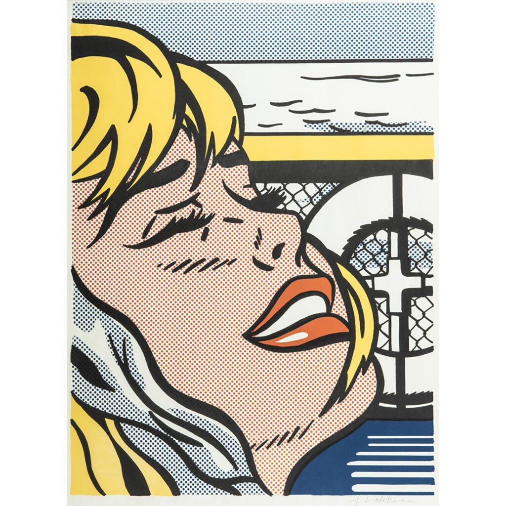 Roy Lichtenstein- Shipboard Girl Offset lithograph on white wove paper available from RRFA