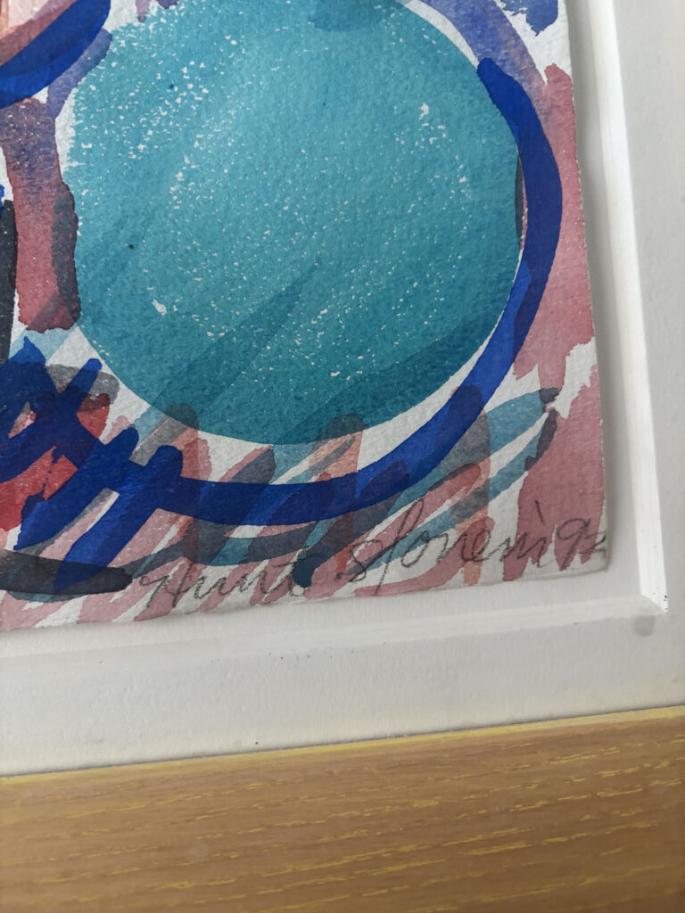 HUNT SLONEM Untitled 1992 painting of Parakeets