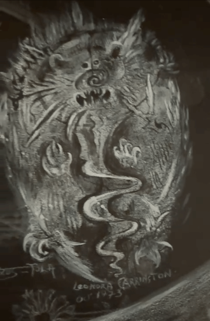 Leonora Carrington- Opus Siniestrus-Tola (1973) Brush and ink, tempera and pencil on paper original