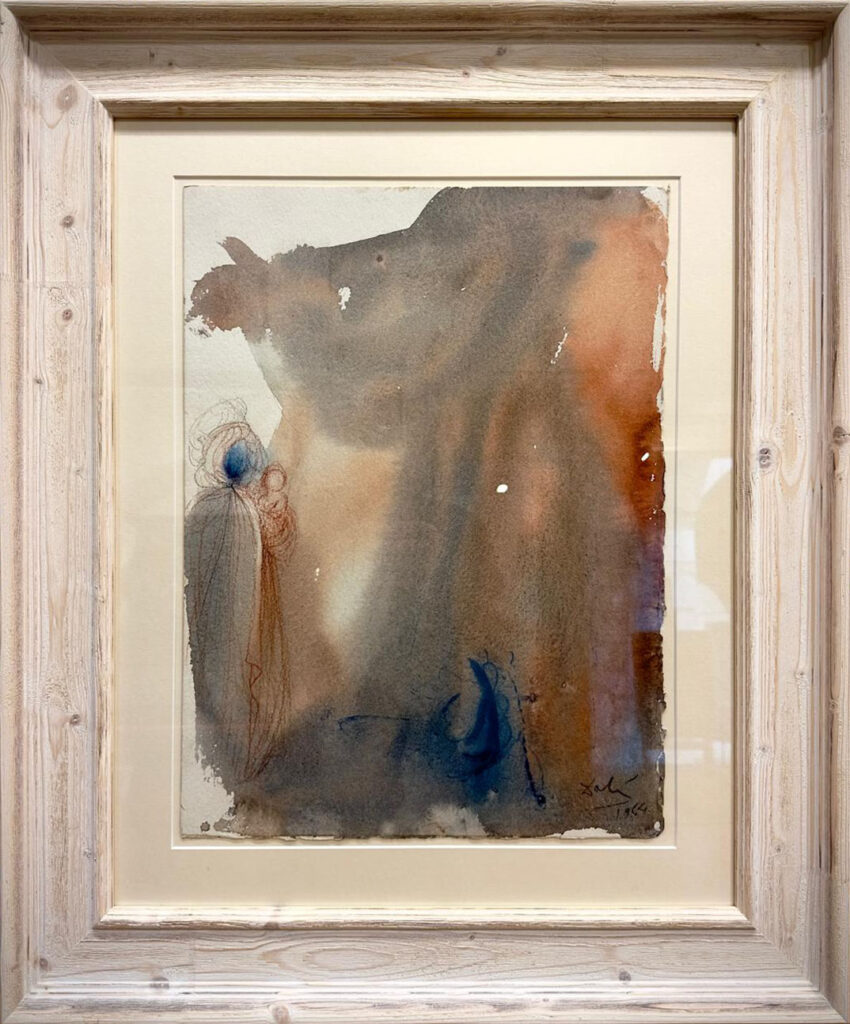 Salvador Dali "Biblia Sacra: Pater Noster" (1964) original watercolor available from RRFA