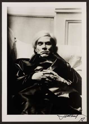 HELMUT NEWTON- Warhol Sleeping photograph from 1974