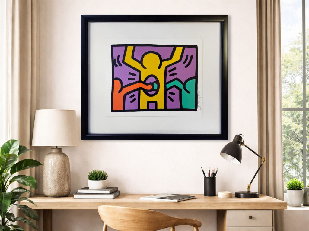 HARING- Pop shop 1 (Plate 3) , 1986 WALL MOCK