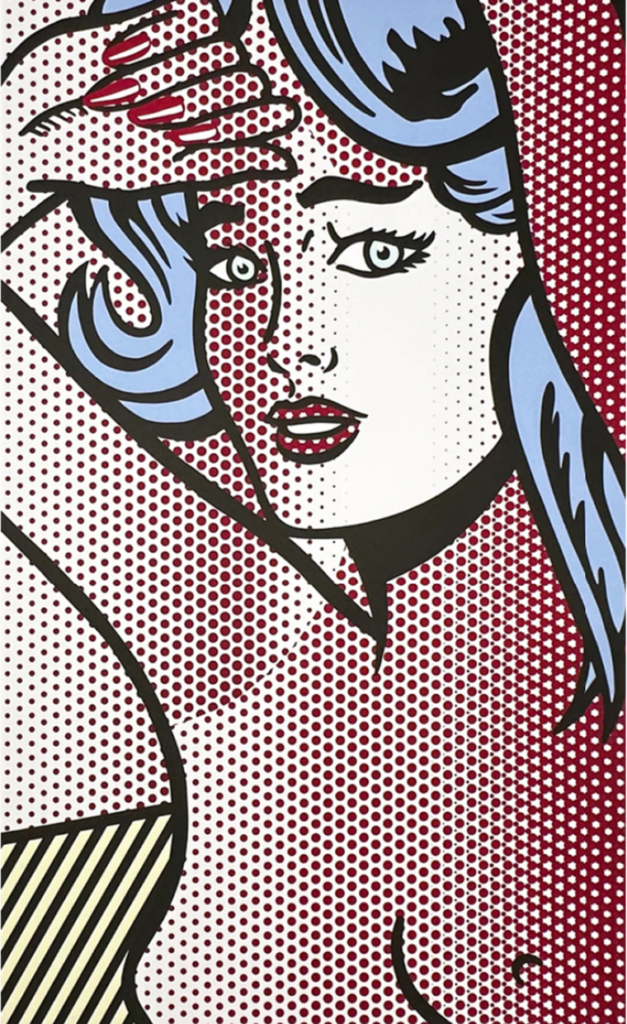 LICHTENSTEIN- Nude with Blue Hair, 1994
