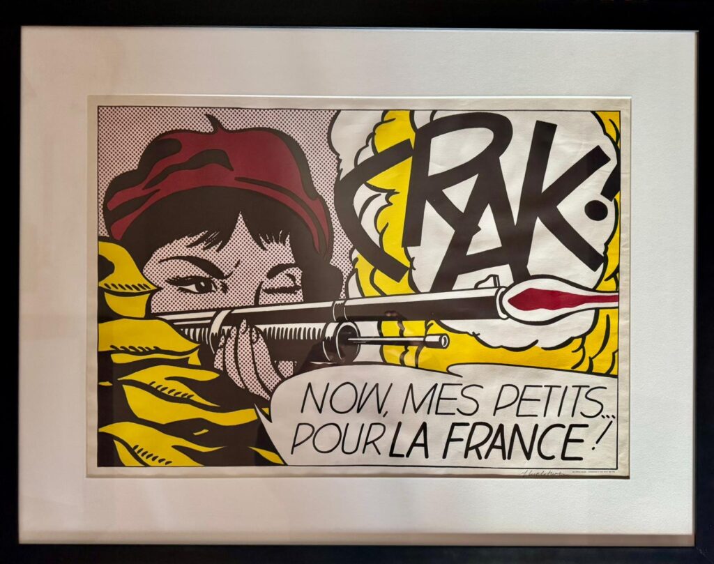 LICHTENSTEIN- CRAK Signed FRAMED