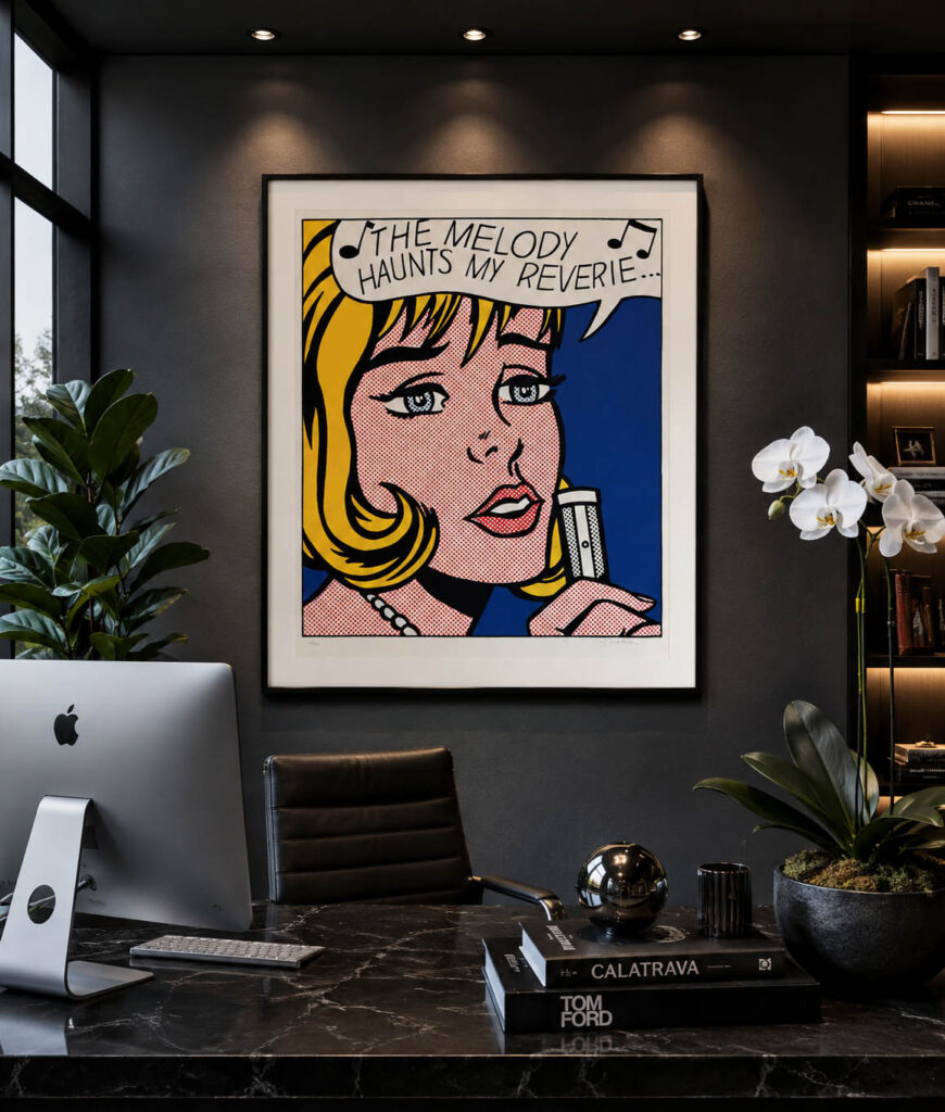 LICHTENSTEIN- Melody 19of200 WALL MOCK